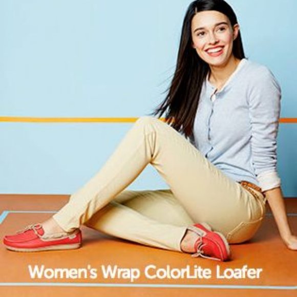 NWT CROCS Women Wrap ColorLite Loafer Flats Shoes Slip On Comfort in Pool Orchid - Picture 8 of 9